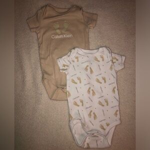 Calvin Klein unisex baby onesies